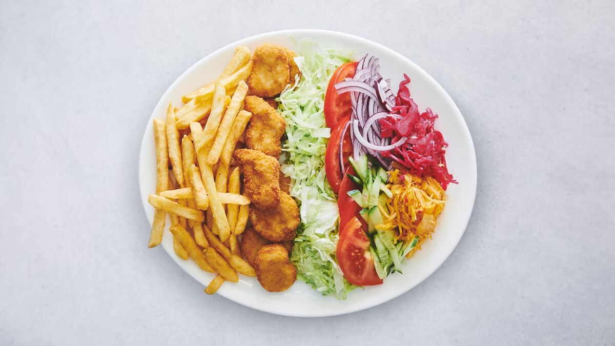 F&auml;rsk sallad med gr&ouml;nsaker