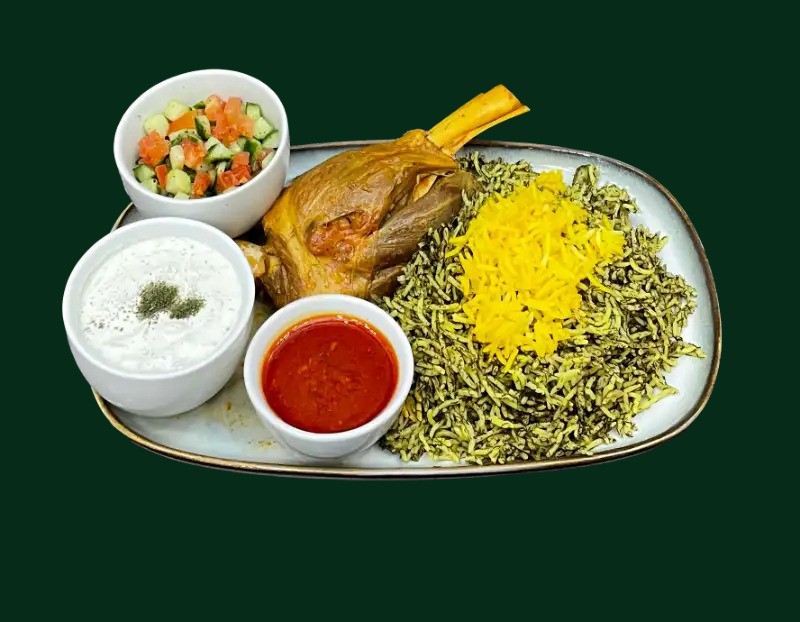 Baghali Polo med lamml&auml;gg, dill och bondb&ouml;nor