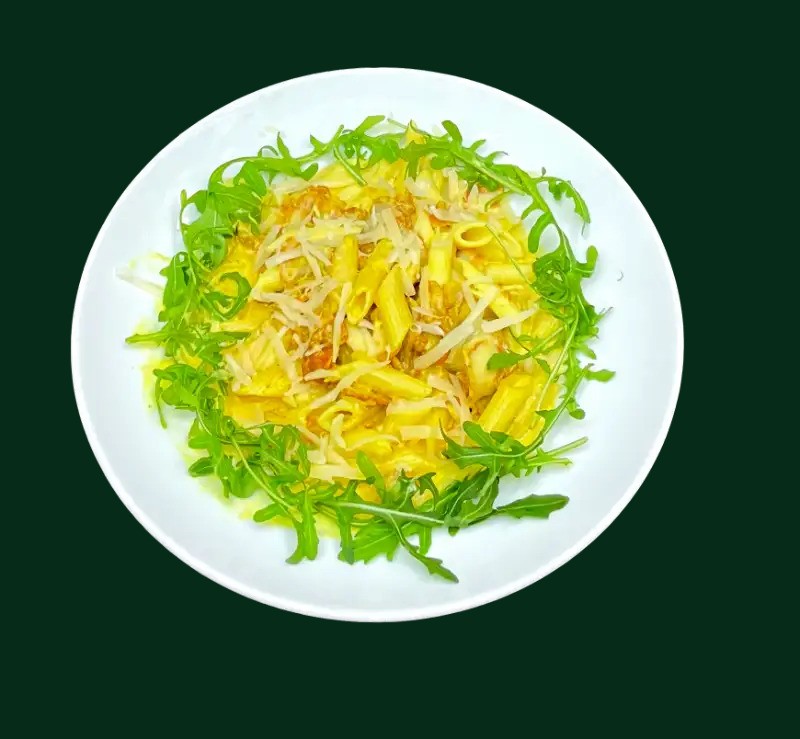 Pasta Della Regina med kyckling, curry och champinjons&aring;s