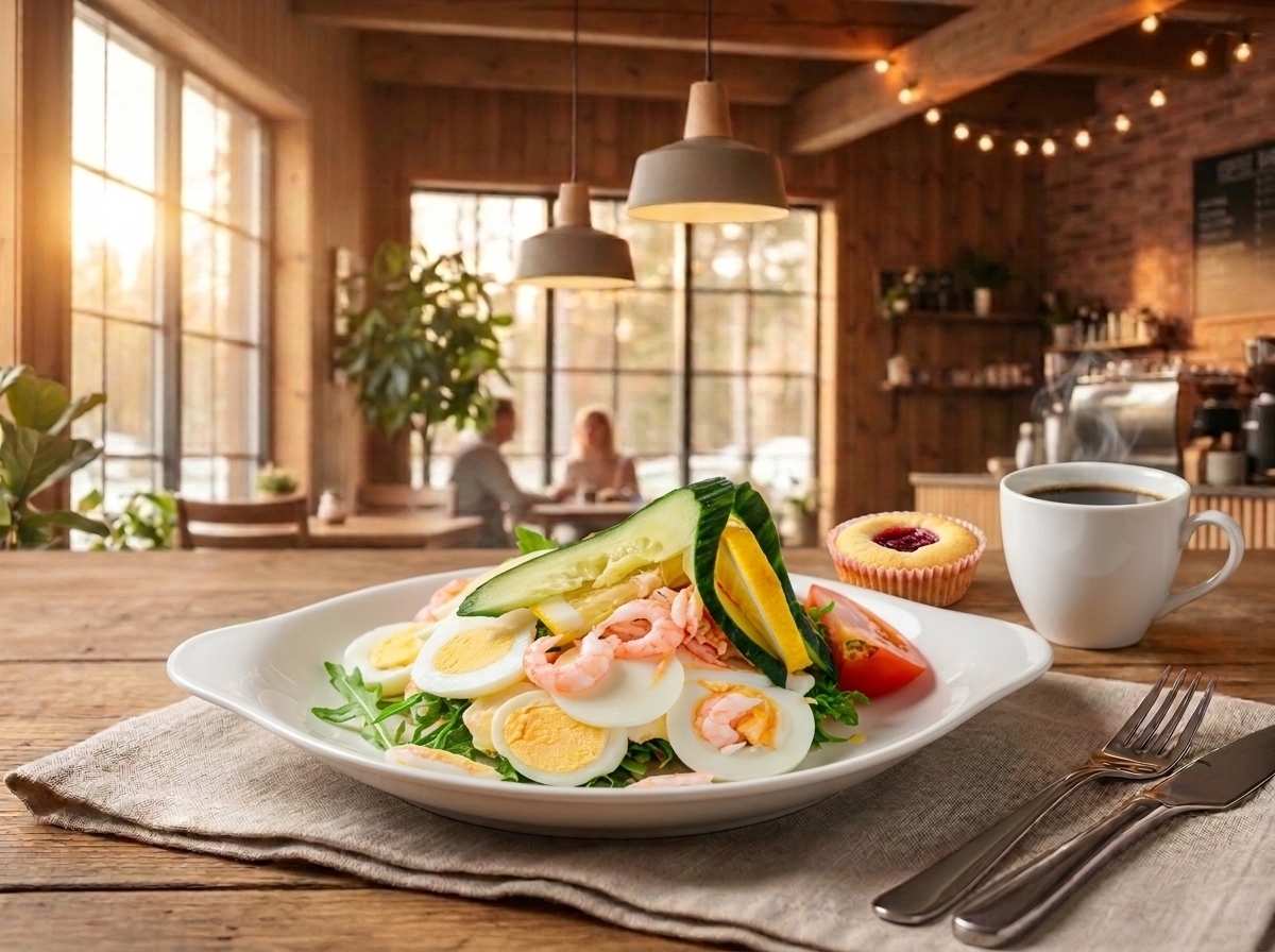 Café med fika och frukost